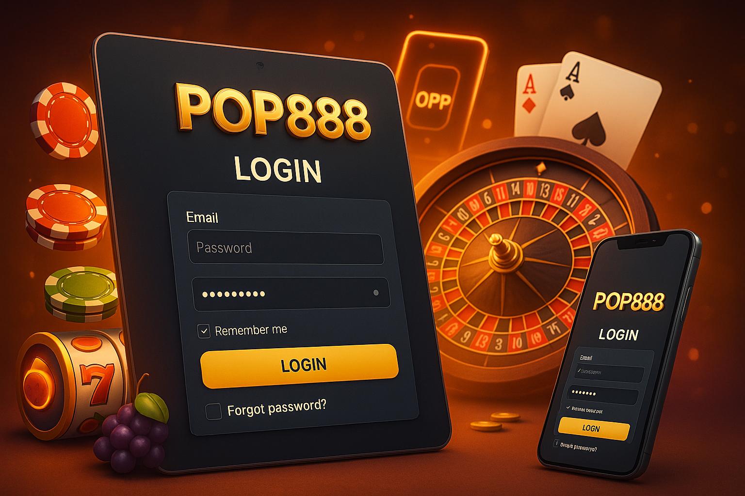 Login no Cassino POP888
