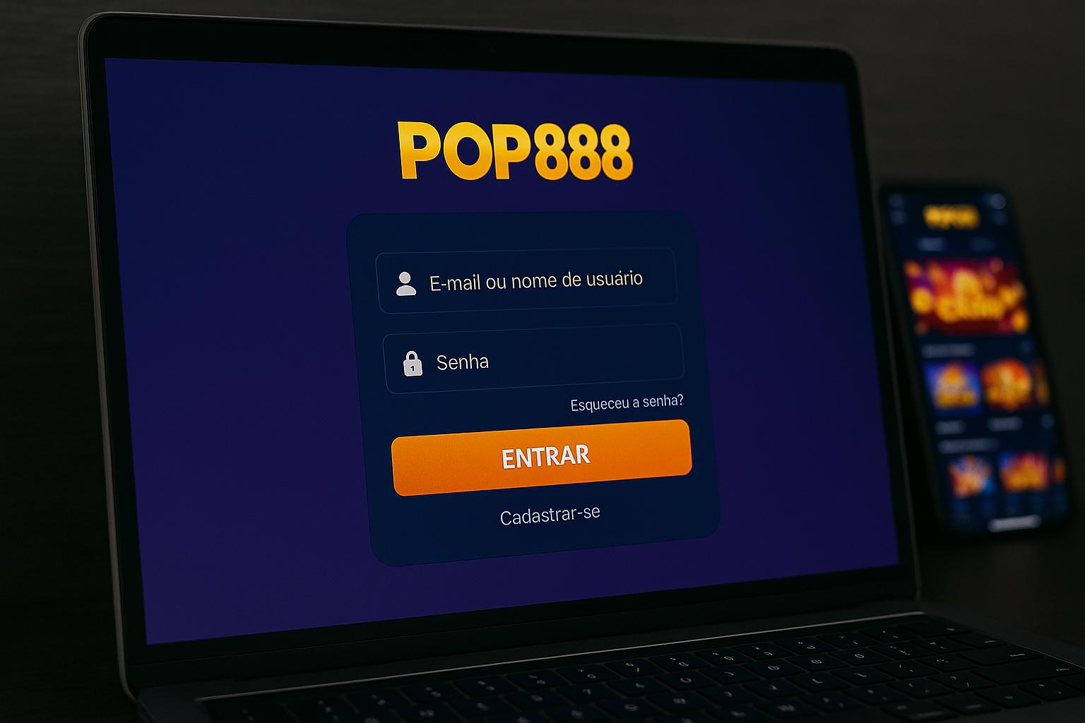Não Perca tempo, o rRgistro na site POP888