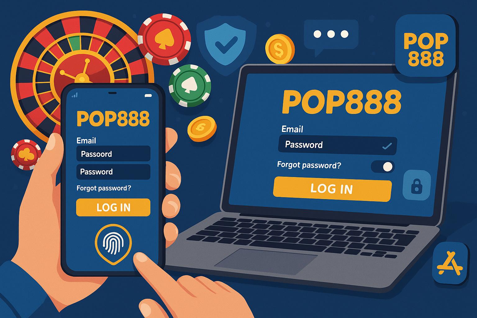 Criar uma nova Conta no plataforma POP888